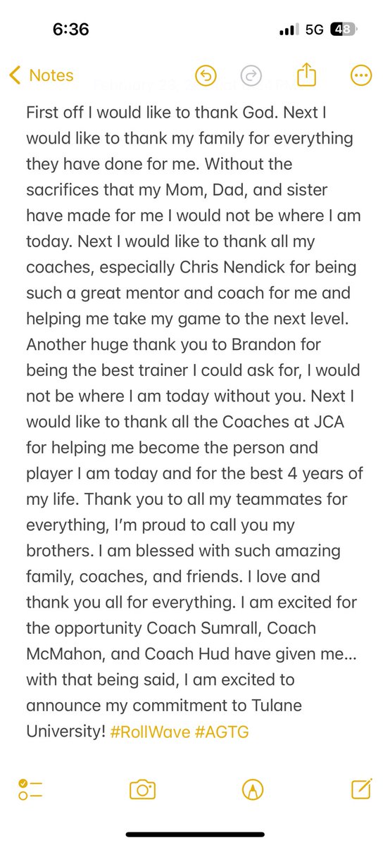 COMMITTED! #RollWave 
<a href="/CoachJonSumrall/">Jon Sumrall</a> <a href="/Coach__Hudspeth/">Gunner Hudspeth</a> 
<a href="/GreenWaveFB/">Tulane Football</a> <a href="/HilltoppersFB/">JCA Football</a> <a href="/CNendick25/">Chris Nendick</a> <a href="/B_WestAthletics/">Brandon Westphal</a> 
<a href="/rudysgymjoliet/">Rudysgymjoliet</a> <a href="/Chris_Sailer/">Chris Sailer Kicking</a>