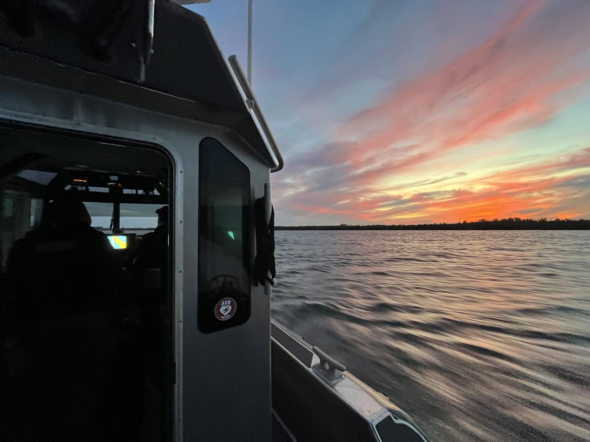 Sunset in Indian River County. Photo courtesy of our Marine Unit. #OPLive #OPNation