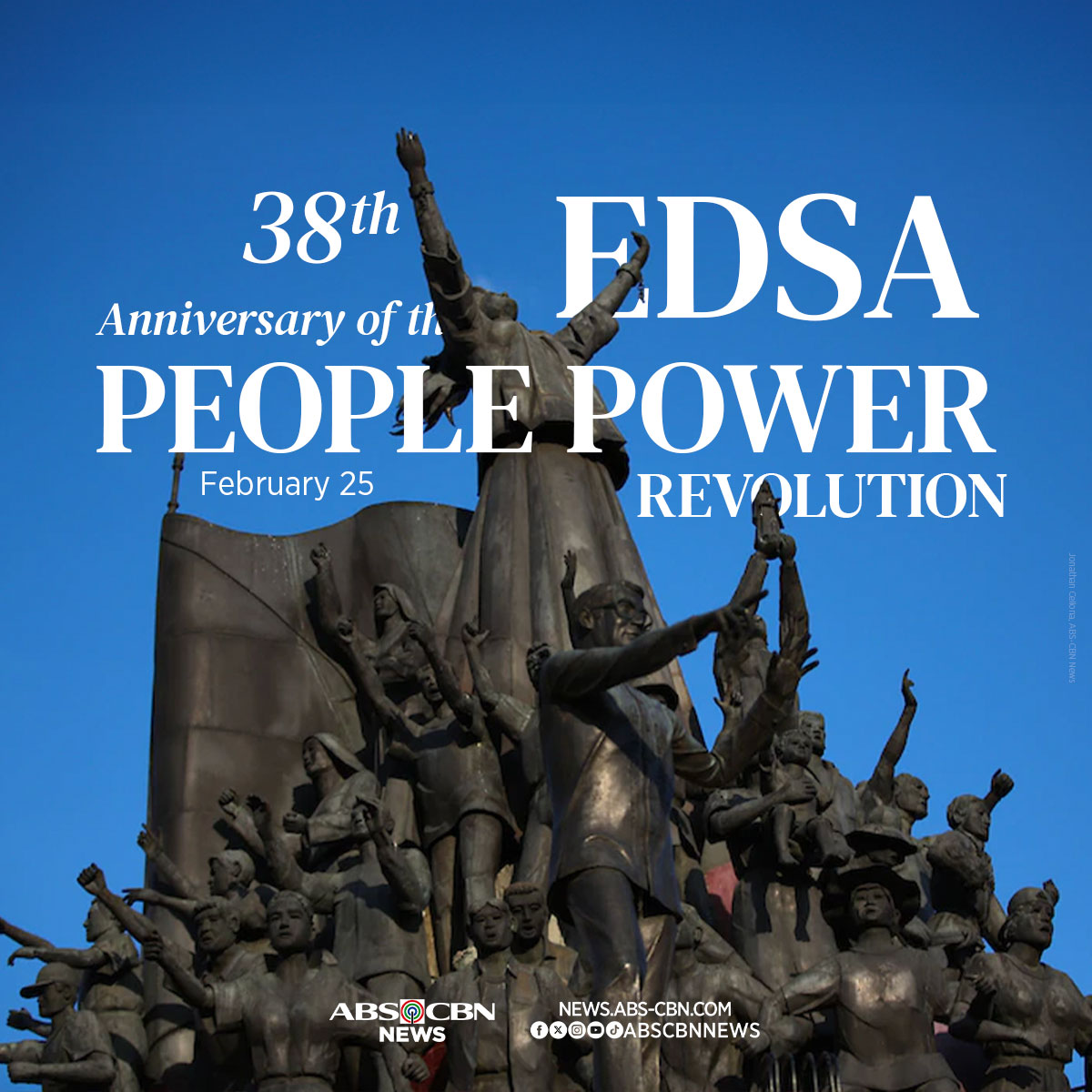 Panatilihin nating buhay ang diwa ng EDSA sa bawat isa. #EDSA38