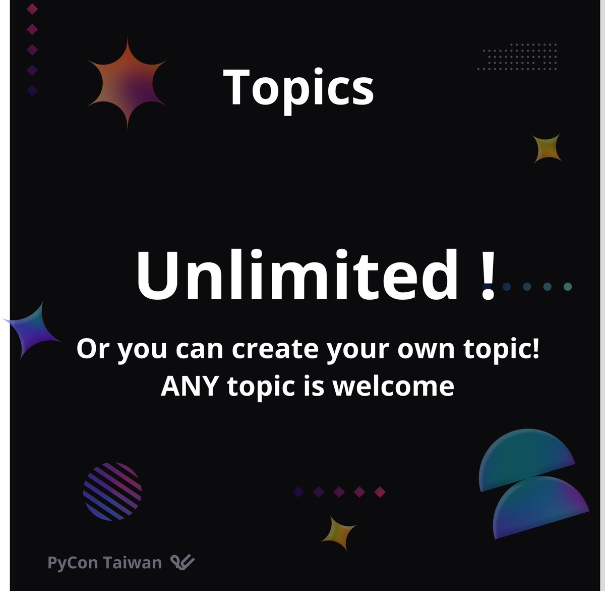 PyConTW's tweet image. #PyConTW2024 #CallForProposal #PythonCommunity

(2/2)