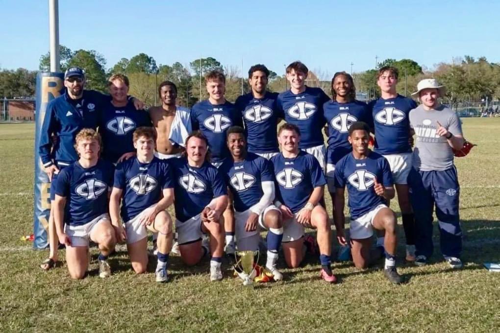 Sunshine 7s Champions! With wins today over Auburn, Clemson, Queens, and Notre Dame, @ICCCRugby captures the Sunshine 7s in Gainesville, FL and punches their ticket to April's Collegiate Rugby Championships! Way to represent the #TritonBlue! #TritonNation #TritonsStandTall