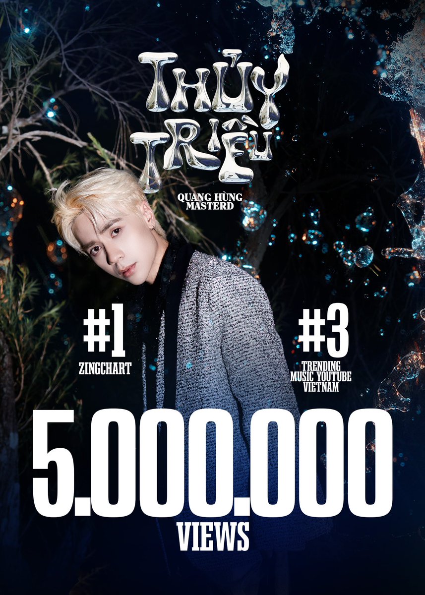 QH_MasterD's tweet photo. Chúc mừng 5M views ‘THUỶ TRIỀU’. 
Mọi người đang mong chờ điều gì từ Hùng 🫣

#QuangHungMasterD #ThuyTrieu https://t.co/Yd3xiIFXV1