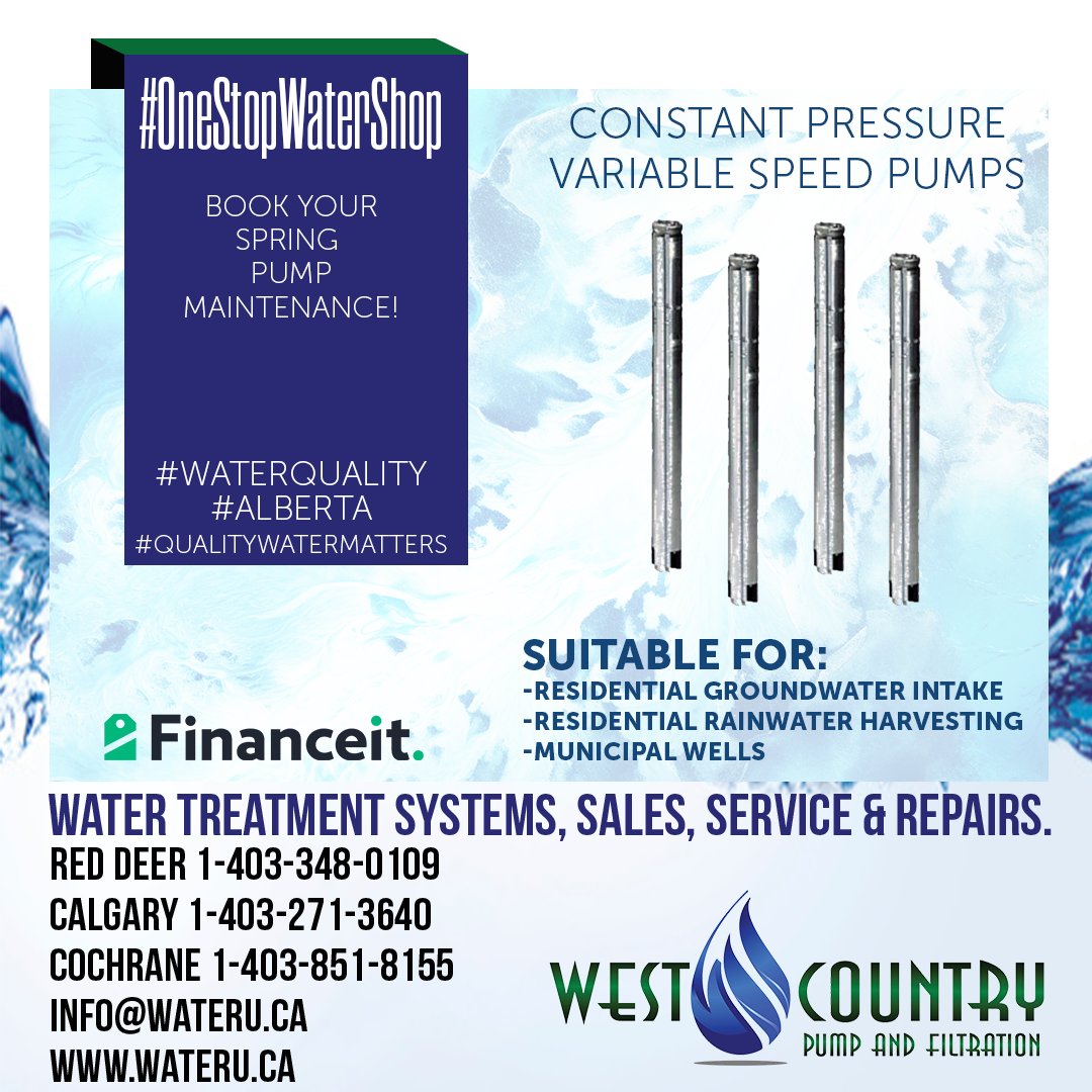 Are you tired of dealing with fluctuating water pressure in your home? Upgrade to a constant pressure system from our expert team! Say goodbye to weak showers and inconsistent water pressure with our innovative solutions. Info@wateru.ca

#westcountrypump #onestopwatershop