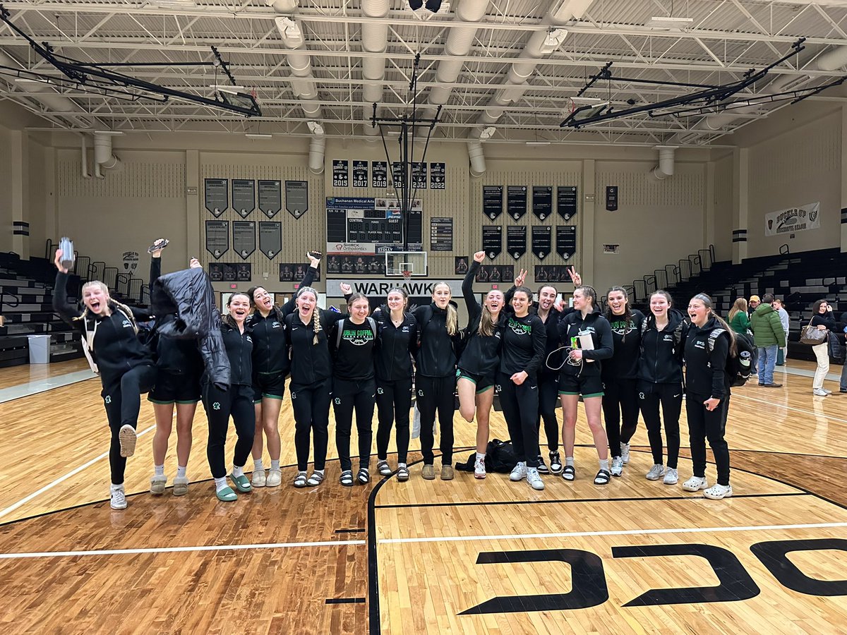 LadyRocksHoops's tweet photo. Leaving with a 63-56 win on the road and a spot in the District Semifinal next week! Rocks will play on Wednesday against Bishop Watterson at site TBD. https://t.co/tHgTvJkxax