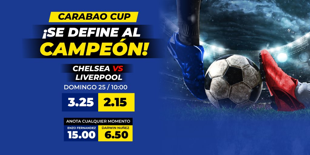 ¡Una final para la historia! 🏆

El Liverpool cuenta con 9 finales ganadas en la Carabao Cup y va por el título consecutivo ganando por los penales en el 2022.😎
Por otro lado, el Chelsea ha perdido dos de los últimos cinco partidos y el enfrentamiento más reciente entre ambos.😳