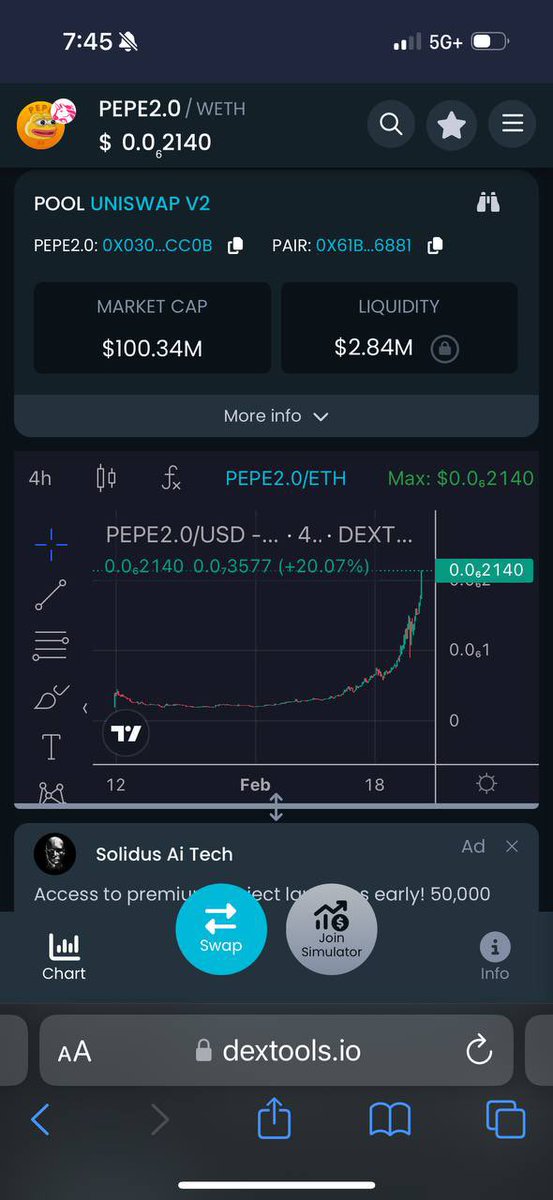 pepe2coineth's tweet photo. Congrats to the best community in crypto for reaching $100M MC. Next stop $1BN.

Thank you for joining us on this journey, it’s only the beginning. 

#PEPE2 is the peoples $PEPE https://t.co/zHGH3RmK7g