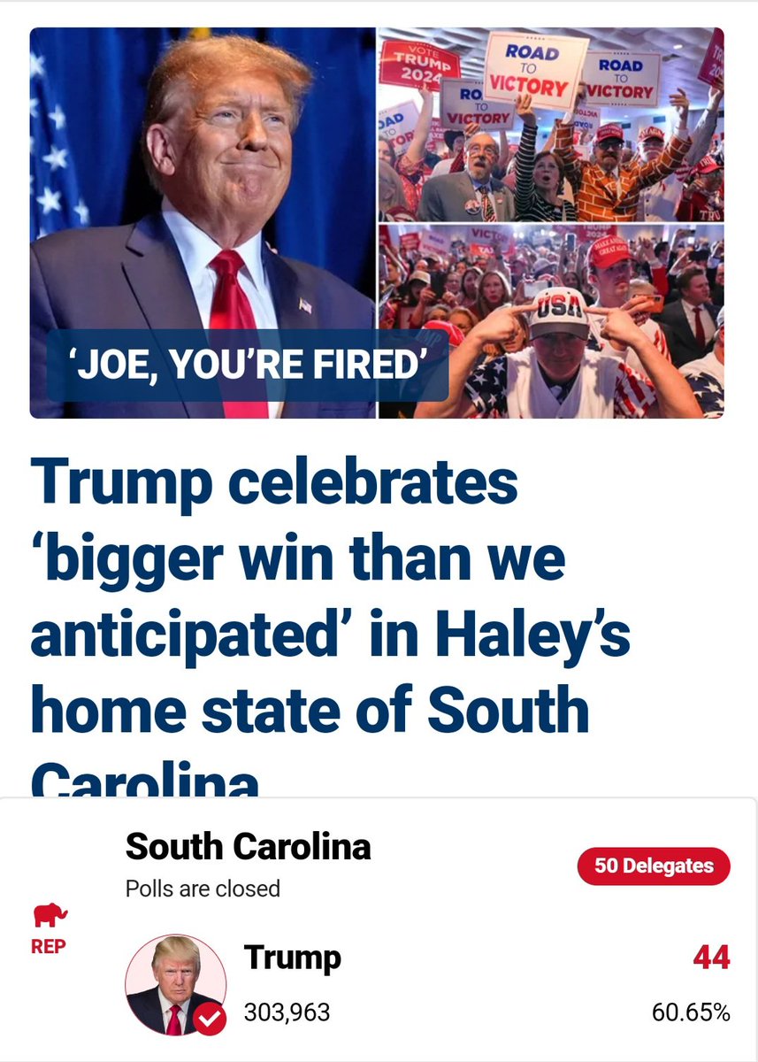 Niknakgirl23's tweet photo. Bye, Nikki Haley. 👋

And Joe is fired.  ✌️

#TRUMP2024ToSaveAmerica 
🇺🇸🔥🇺🇸🔥🇺🇸🔥🇺🇸🔥🇺🇸🔥🇺🇸🔥🇺🇸 https://t.co/8iDBgNb3r3
