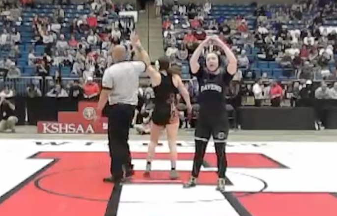 Chloe Harris just finished 2nd at State and her future is bright! She may have finished runner-up, but folks, this is what a Champion looks like! She is so thankful to her coaches, teammates, family &amp; friends who have supported her! Chloe, you are our champion! <a href="/ONWwrestleraven/">Olathe Northwest Girls Wrestling</a>