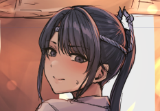 カラーラフ2枚描いた
サークルカットです 