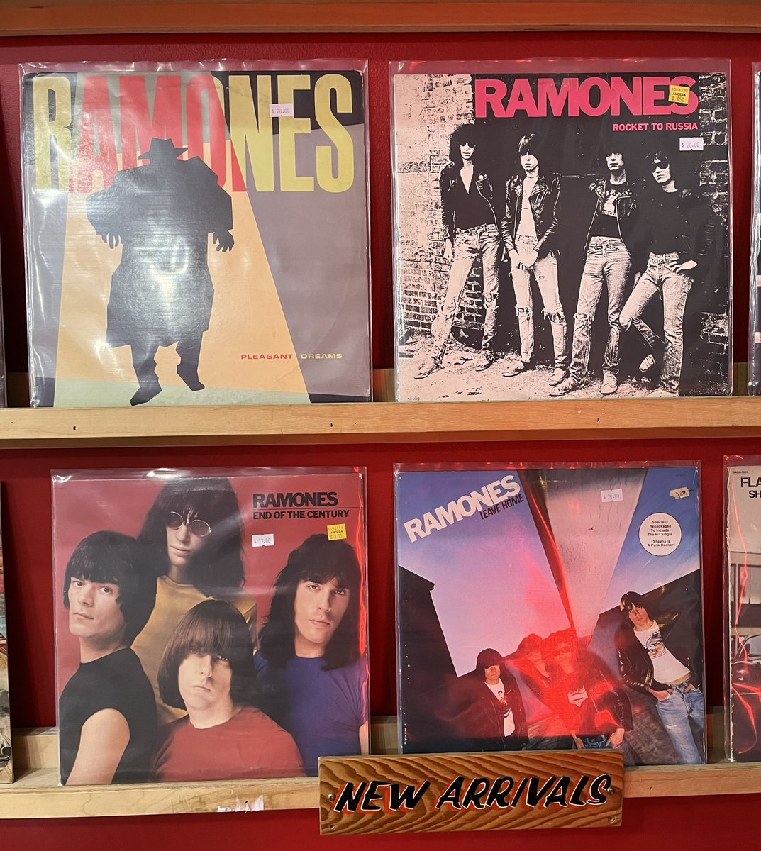 Bunch of starter copies of classic Ramones LPs going out first thing tomorrow morning