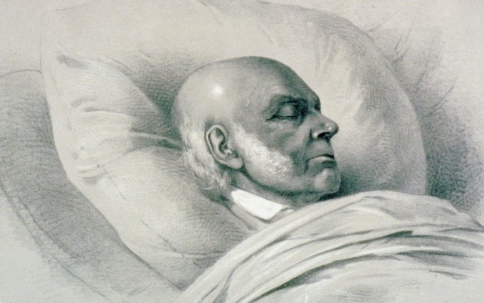 TammiMinoski's tweet image. President James K. Polk announced the death of former president and Representative #JohnQuincyAdams. The 80 year-old Adams had suffered a stroke on the House floor two days earlier. presidency.ucsb.edu/documents/exec…… #USHistory #JQA