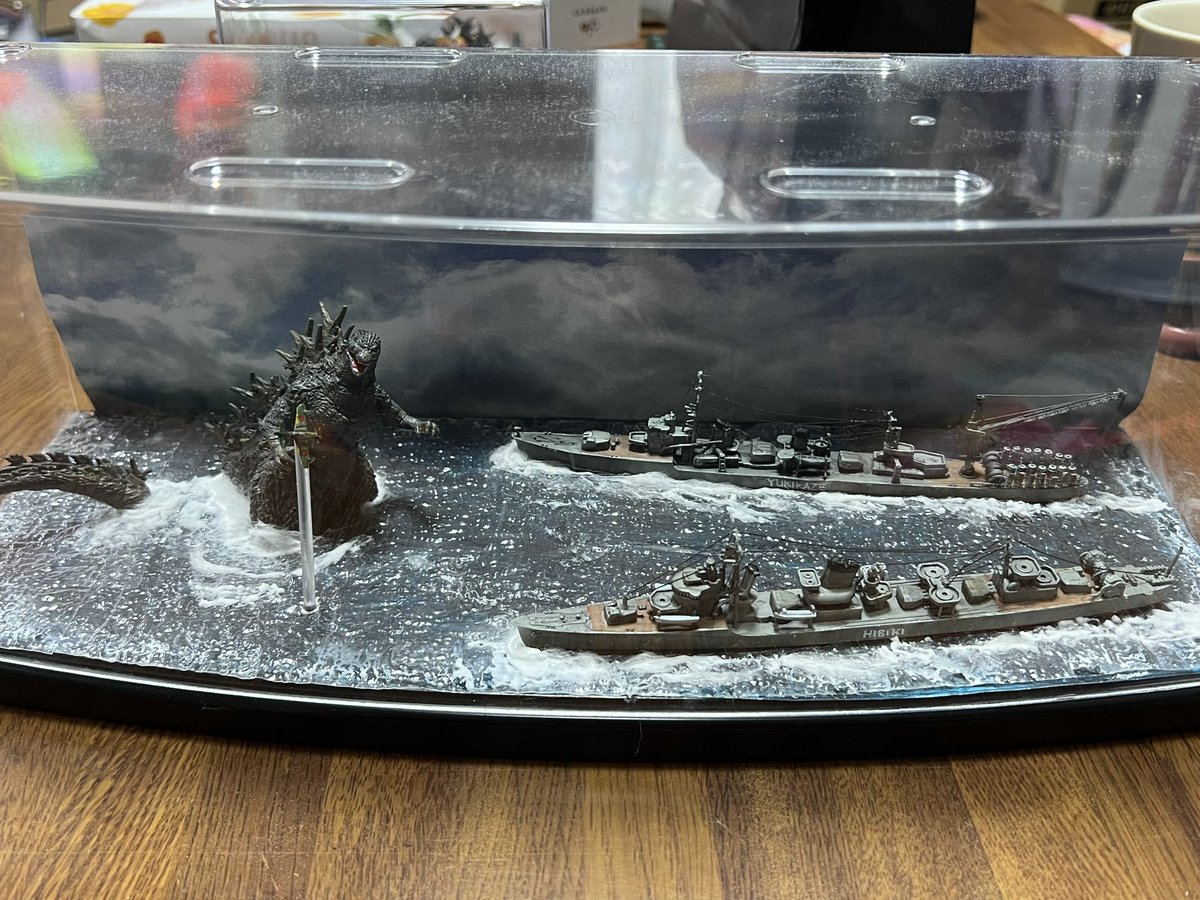 船バトルシップ　ジオラマ Ship Model] Build Box art - IJN Destroyer Hamakaze 1942