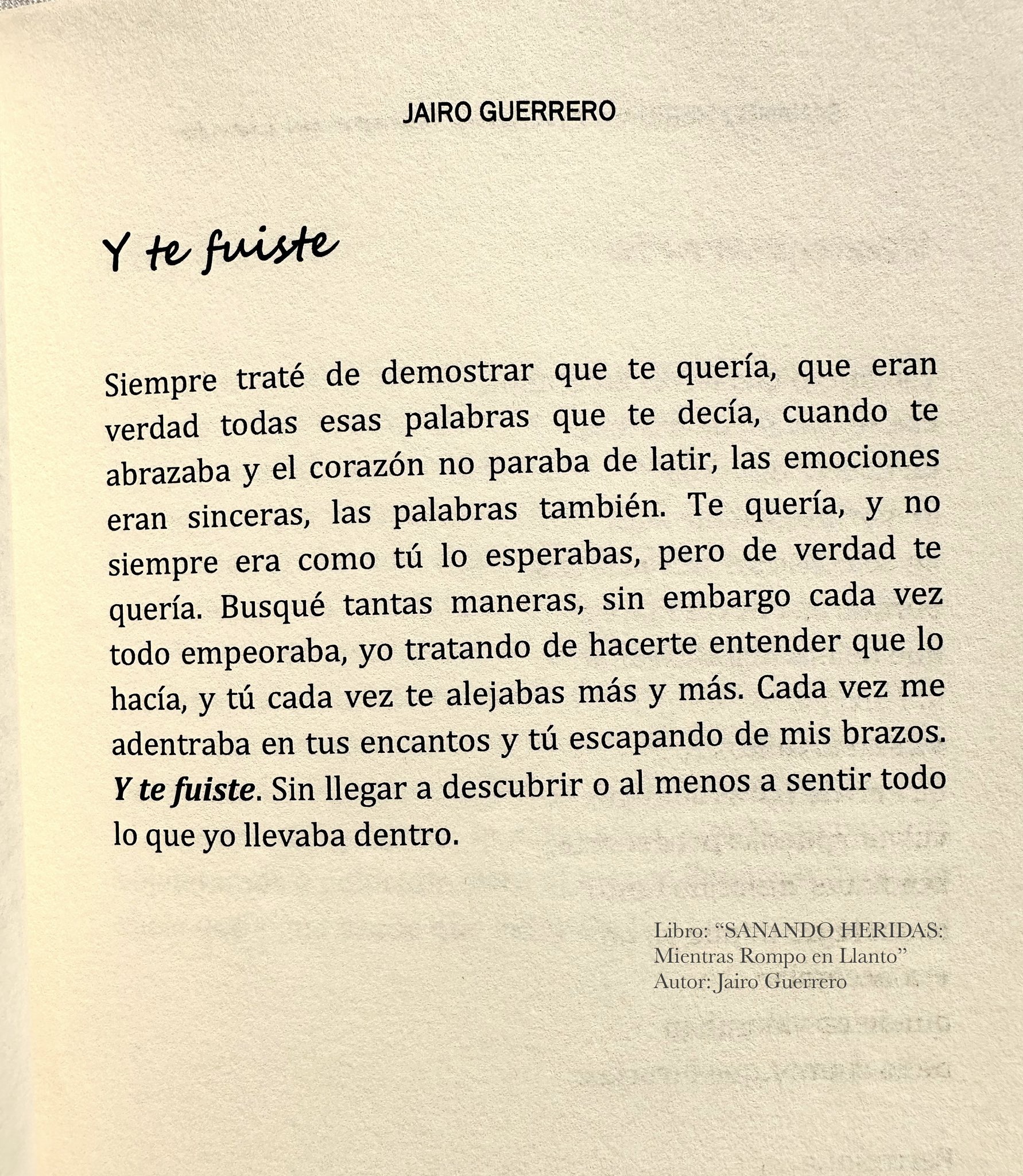 Jairo Guerrero - Libro: “Xodó” 📕