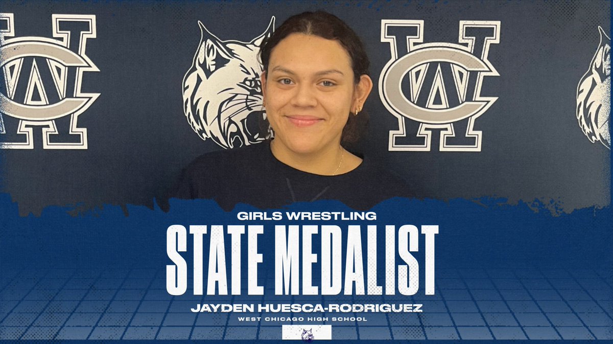 WeGoAthletics's tweet image. Congrats to Jayden Huesca-Rodriguez on her 5th place finish at IHSA Girls State Wrestling.  This finish marks Jayden’s 3rd straight top 6 finish at the state tournament!