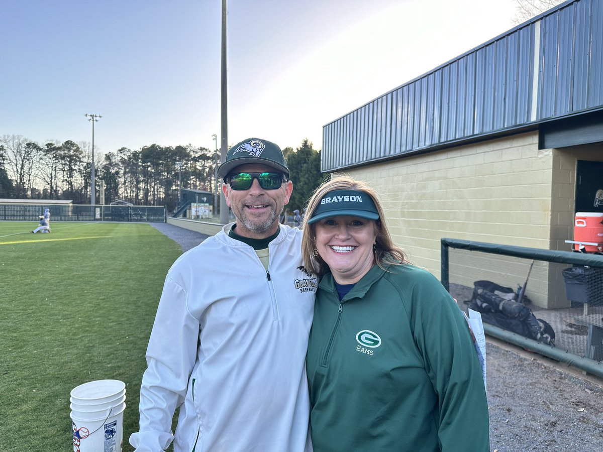 Thank you to Grayson Mayor, Allison Wilkerson, for her support of <a href="/GraysonHighRams/">Grayson High School Official</a> <a href="/GraysonHSSports/">Grayson HS Athletics</a> and <a href="/ghsbase/">Rams Baseball</a> She braved the chilly wind today to watch the 9th Grade Rams beat Winder Barrow!