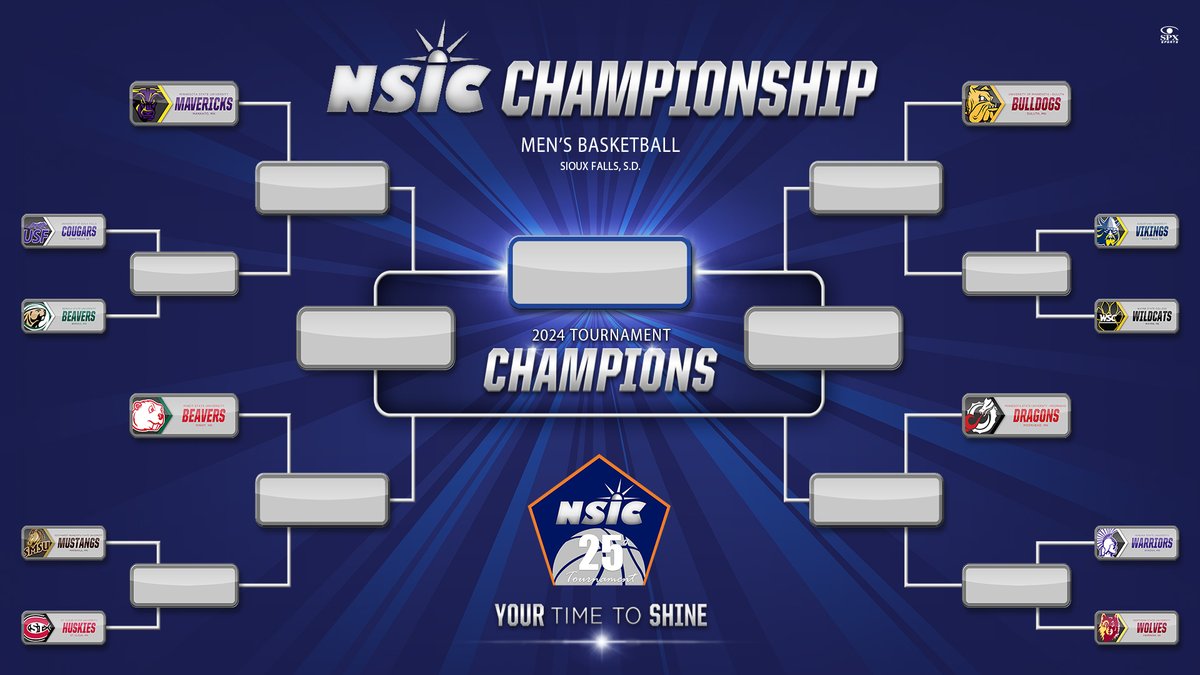 NorthernSunConf's tweet photo. #NSICTourney bracket for #NSICMBB has been announced.  

#YourTimeToShine 

https://t.co/L5dvuopMdP https://t.co/K3NVQUObFW