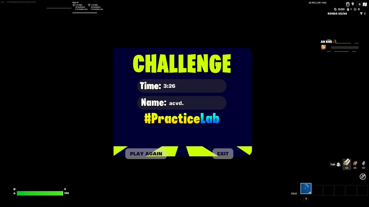 acegafo's tweet image. #PracticeLab pues con un poco de sueño pero pal stream no está mal @suja_gg