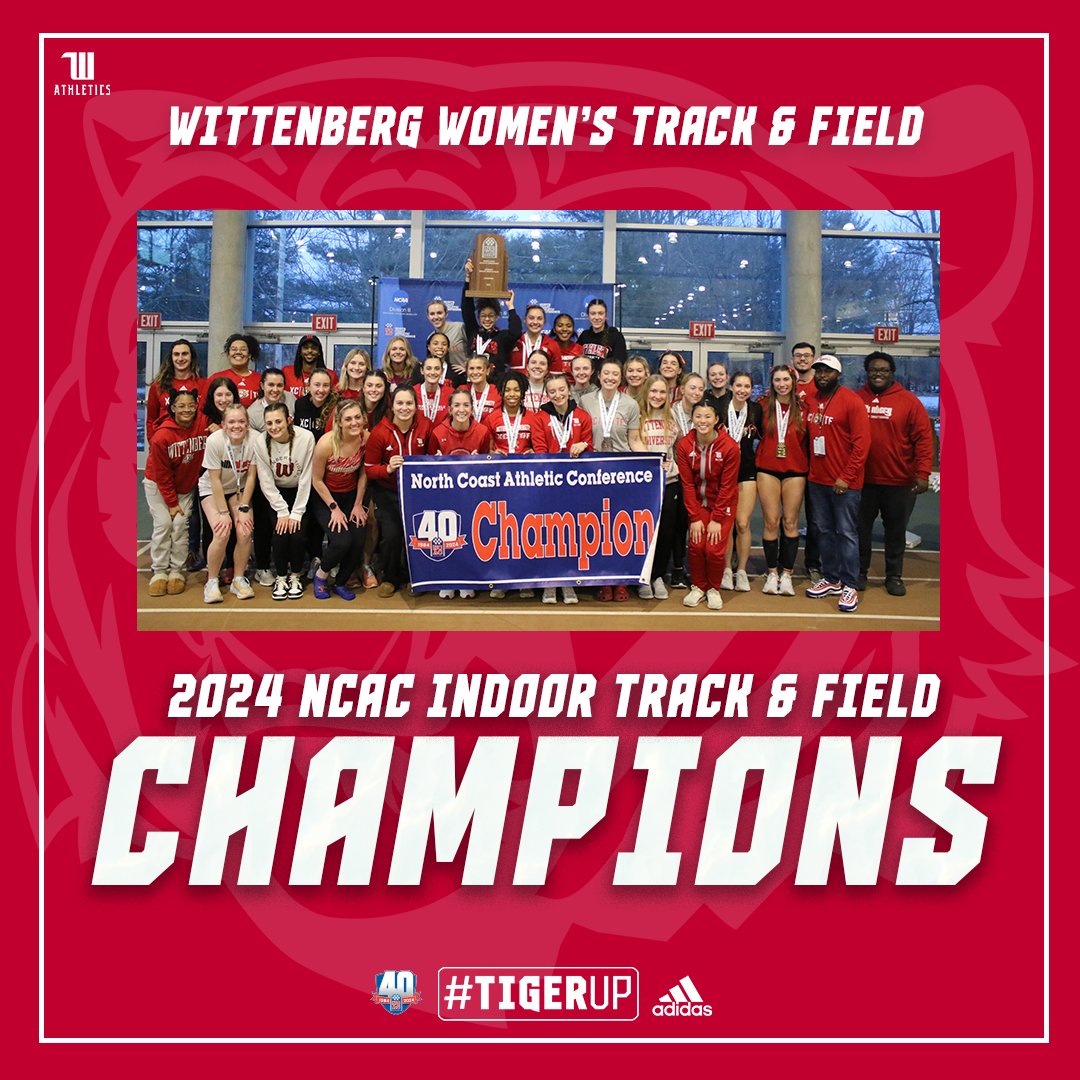 BACK TO BACK NCAC CHAMPIONS! <a href="/witt_xctf/">Wittenberg Cross Country/Track & Field</a> women are the 2024 indoor track and field champions after earning 191.5 points over two days of competition! Read more at wittenbergtigers.com

#TigerUp® | #NCACitrk24 |#NCACchampions | #BacktoBack