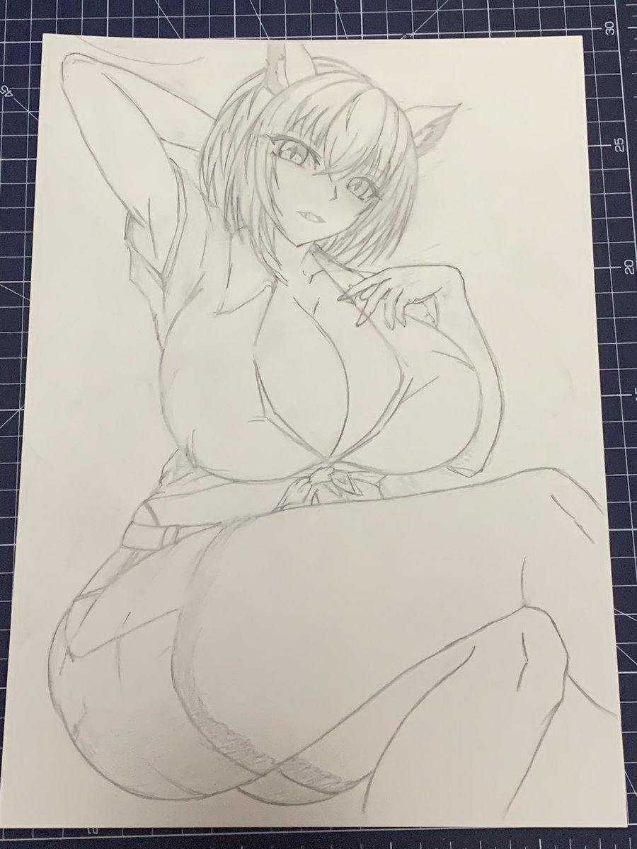 藍様の下書き完成しましたです 