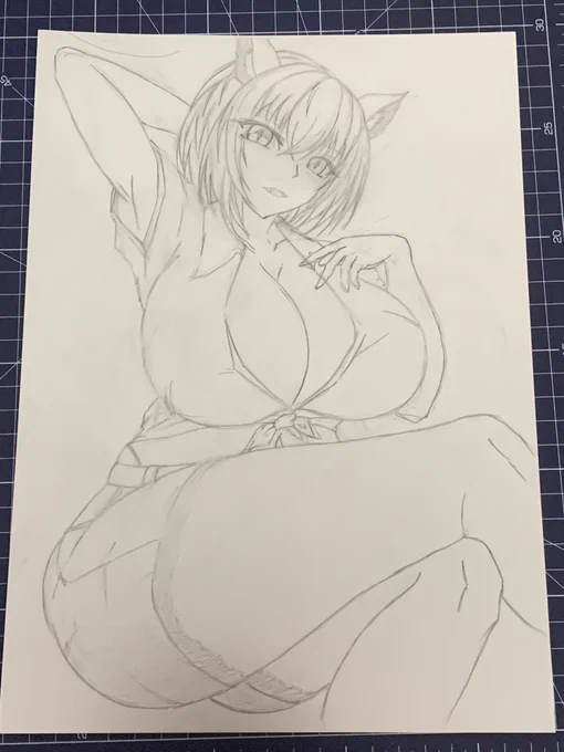 藍様の下書き完成しましたです 