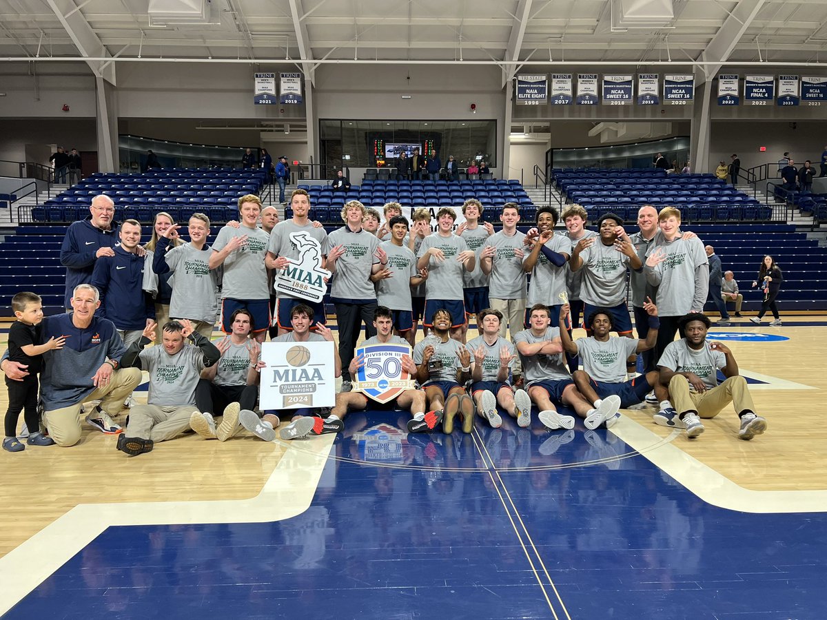 #D3MIAA Sports (@miaa1888) on Twitter photo Third-seeded <a href="/HopeAthletics/">Hope College Athletics</a> wins the overtime thriller to clinch the #D3MIAA Men’s Basketball Tournament! 🏀
The Flying Dutchmen receive the conference’s automatic bid into the NCAA Tournament.
#MIAAmbkb #GreatSince1888 Third-seeded <a href="/HopeAthletics/">Hope College Athletics</a> wins the overtime thriller to clinch the #D3MIAA Men’s Basketball Tournament! 🏀
The Flying Dutchmen receive the conference’s automatic bid into the NCAA Tournament.
#MIAAmbkb #GreatSince1888