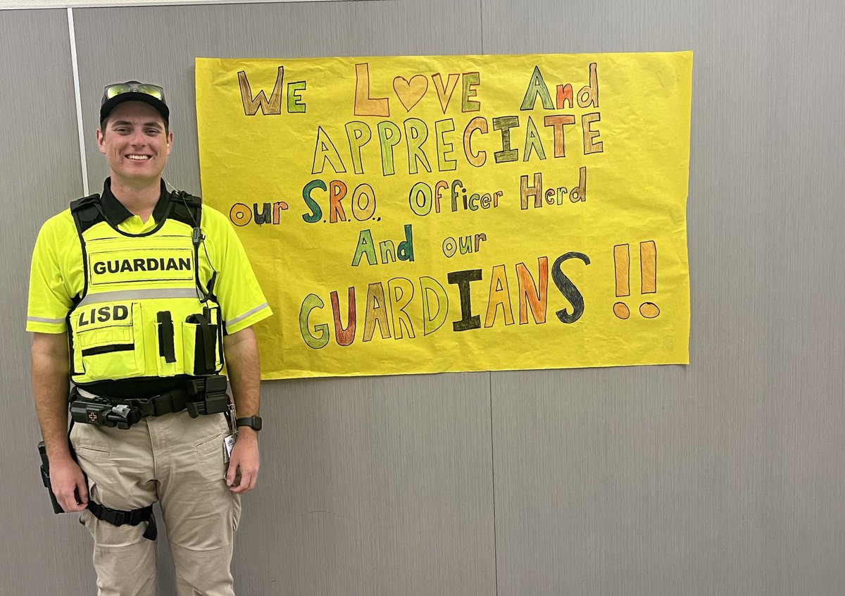 SRE is thankful for our SRO &amp; Guardians!
#SRE #LISD