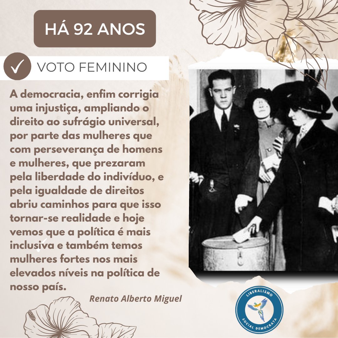lsd_oficialbr's tweet photo. Liberdade e democracia, com racionalidade e moderação se faz com a presença e a vontade de todos, com justiça pela igualdade, sobretudo com respeito ao indivíduo, e a sua contribuição para com o processo da liberdade e cidadania. 

#VotoFeminino 
#Liberdade
#LSD https://t.co/yL78ja41UW