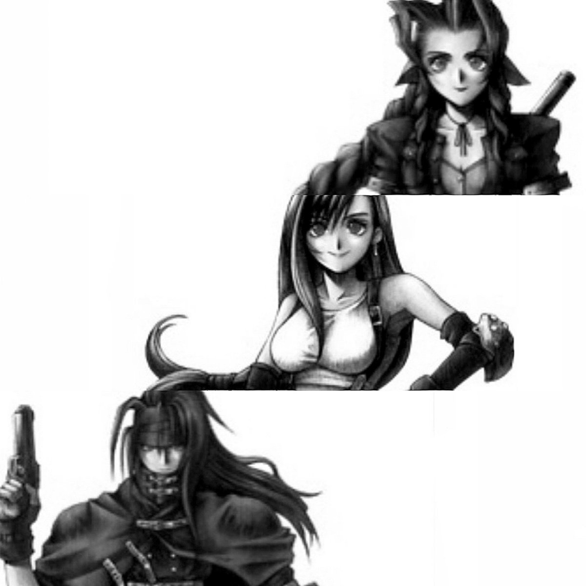 AidaX310's tweet photo. My inner child was so happy to have seen Advent Children in theaters earlier this week! <week left til FF7Rebirth &amp; I cannot wait!
#FinalFantasy #FinalFantasy7 #FinalFantasyVII #ff7 #FFVII #TifaLockhart #AerithGainsborough #VincentValentine #nostalgia #PlayStation5 #videogames https://t.co/HUp6j9q0og