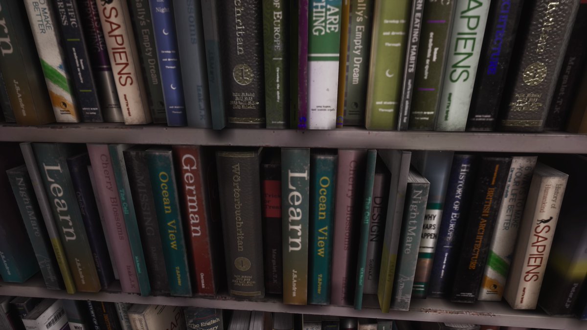 Interesting choice of books in #silenthilltheshortmessage 🧐 #AlanWake2 #ControlRemedy