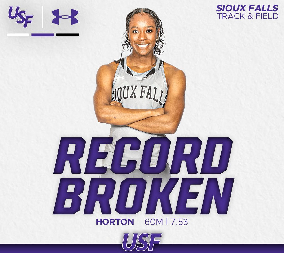 USFCougarsXCTF's tweet photo. New School Record alert!
Tyler Hiatt - Shot Put
Tamia Horton - 60M
#GoCoo https://t.co/zWmo2dacl3