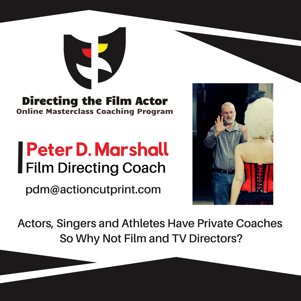 Actors, Singers and Athletes Have Private Coaches.
So Why Not Film and TV Directors?
actioncutprint.com/filmdirectingc…