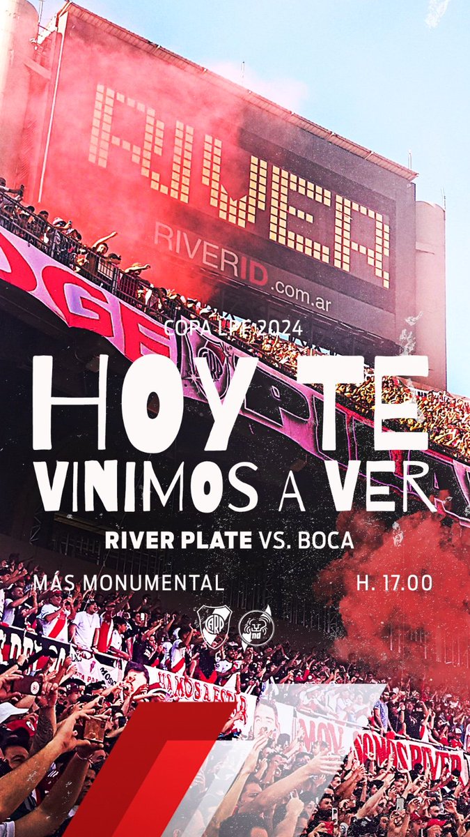 nd_riverplate's tweet photo. ES HOY RIVER !!! https://t.co/9D7kUU5kBw