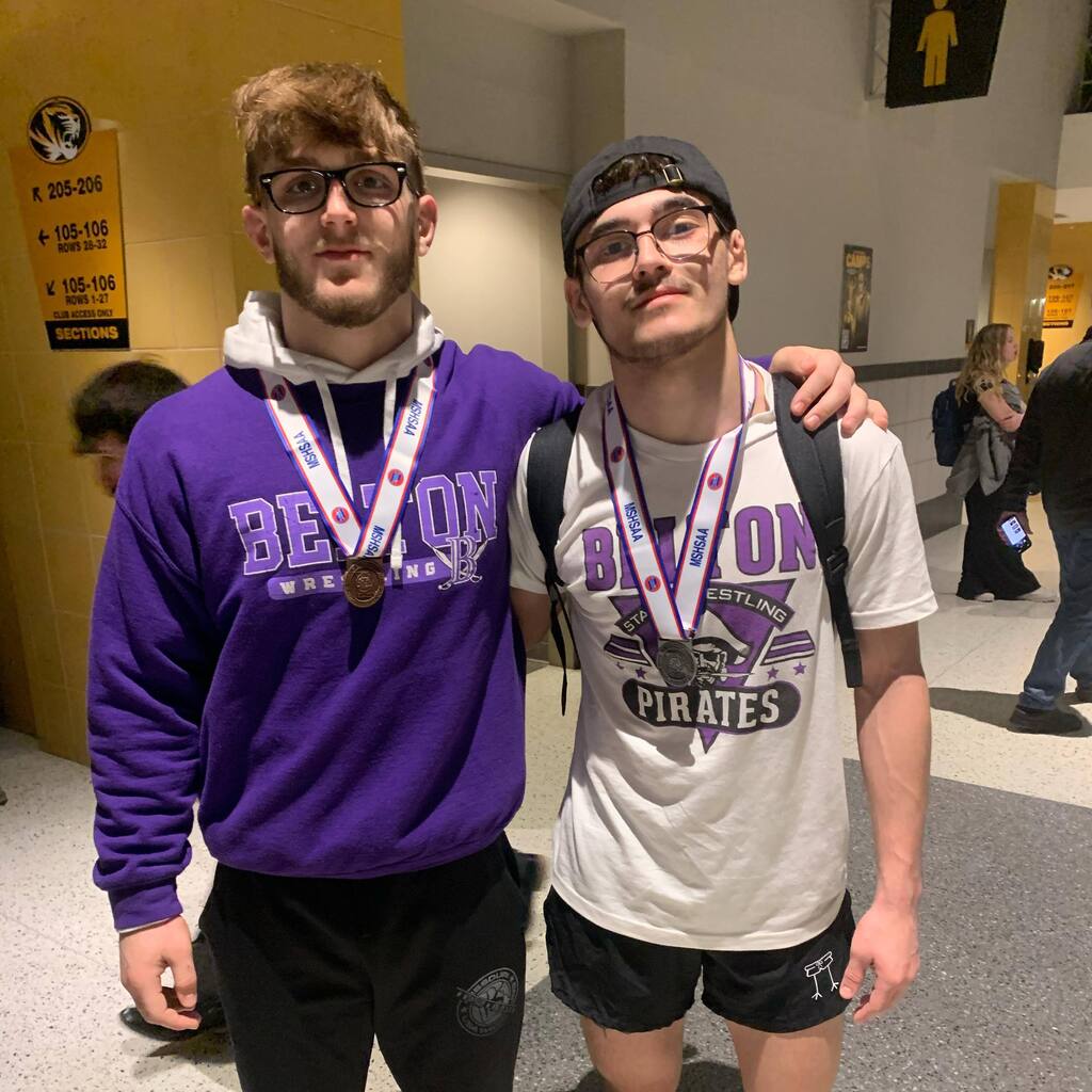 BeltonWrestling's tweet photo. Our boys state medalists: Quinten Attebury and Jaden Lambert https://t.co/fXIU3dVe5W https://t.co/Y5ZgEHhl6z