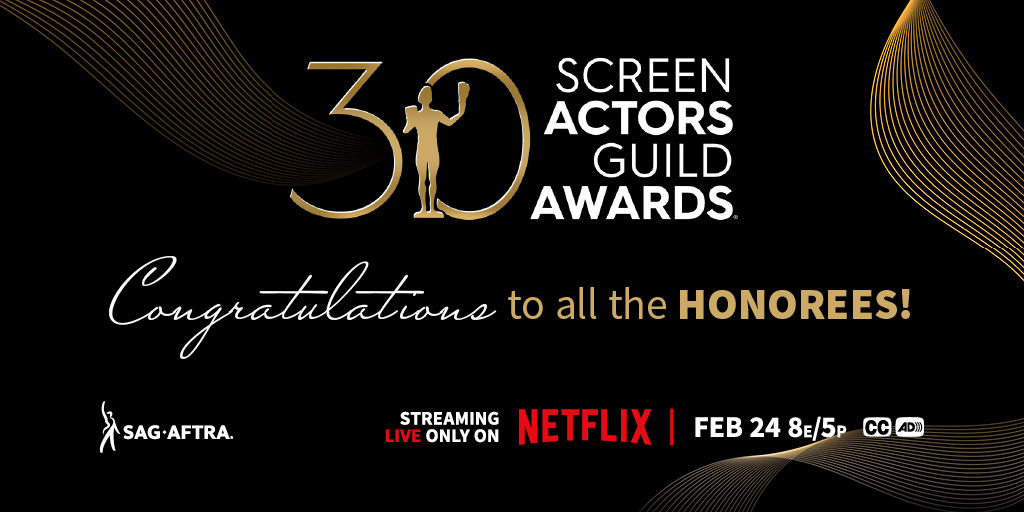 That's a wrap! 🎬 A huge CONGRATULATIONS to all of the #SagAwards honorees! 🎉