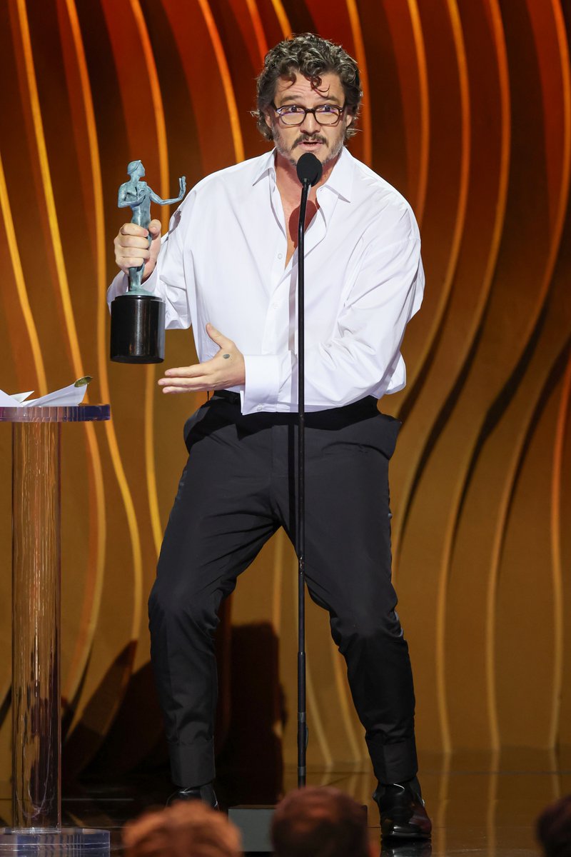 theactorawards's tweet image. Pedro Pascal had us going through all the emotions tonight ❤️