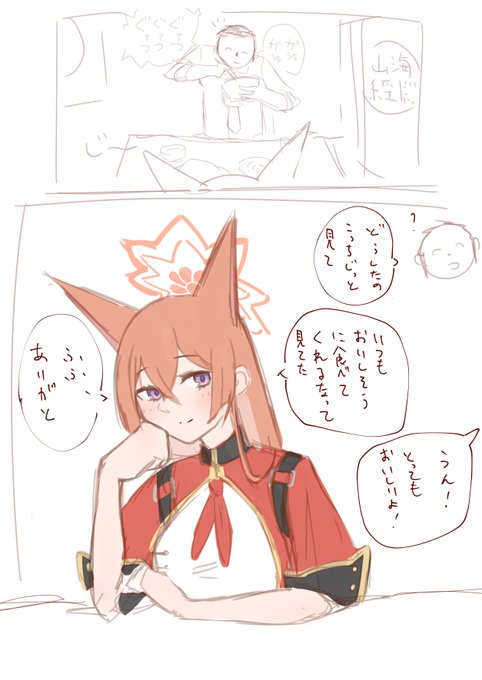 #ブルアカ 
俺はこうなりたいという落書き 