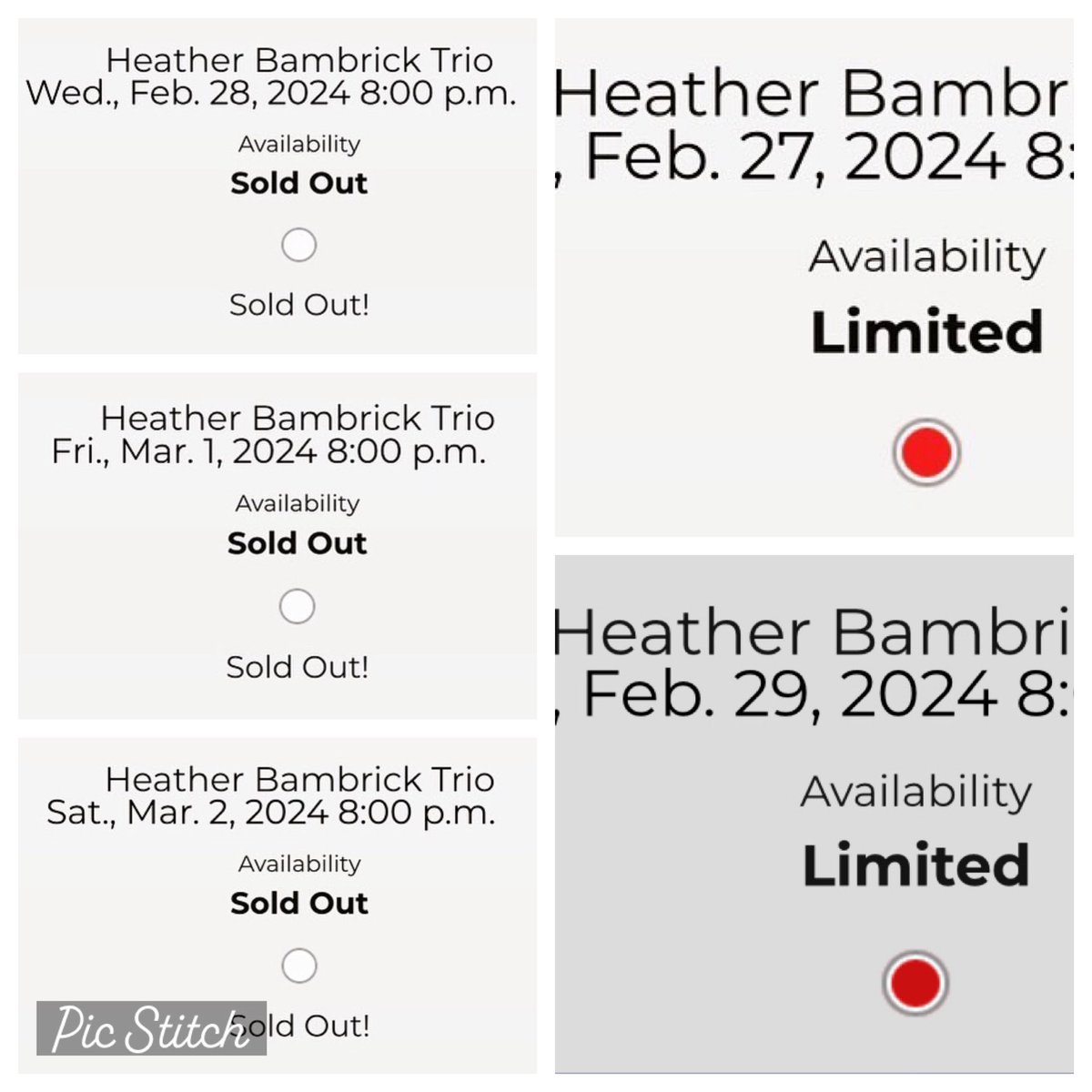 Woohoo!! Three of our five shows are now sold out and there are limited tickets available for the other two!! I really hope you’ll grab your tickets now for Tue Feb 27 and/or Thu Feb 29, and enjoy #JazzliciousWinterfest2024!! Tickets and info at jazzlicious.ca.