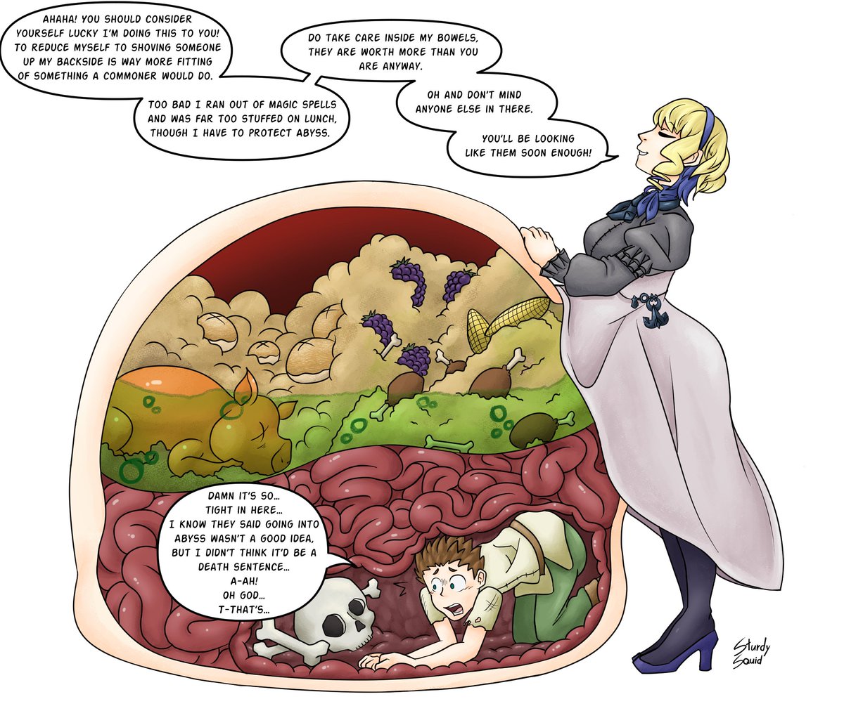 SturdySquid's tweet photo. Constance vore! #vore #voreart https://t.co/4rd0FD8ybc