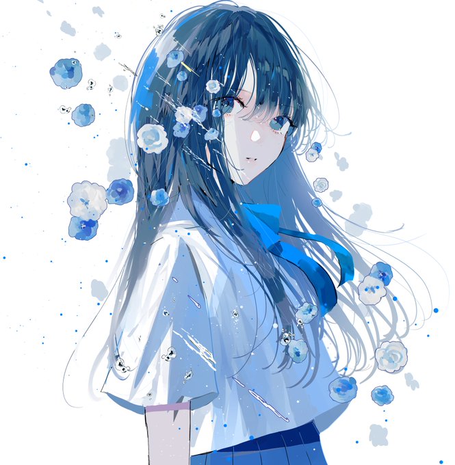 「bangs water drop」 illustration images(Latest)