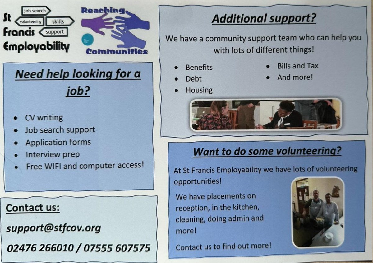 stfcov's tweet image. Just a few examples of the support we offer... all this plus more under one roof and for FREE !!