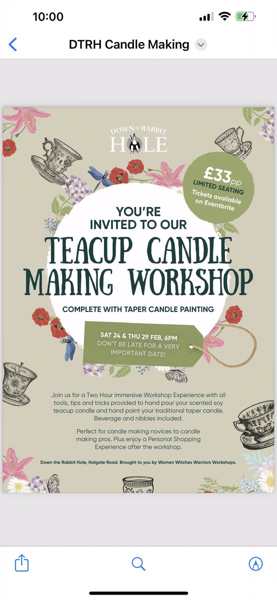 Happy Sunday morning 🐇 people. Our lovely candle workshop was brilliant &amp; the aromas in the shop truly divine. Next one Thursday 29th hope to see you. Brilliant #gifts #mothersday . Homemade gifts are so special.