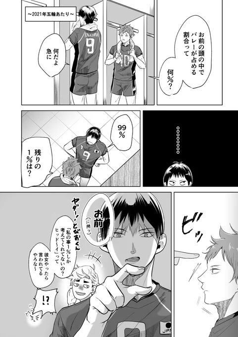 お題【99%】【100%】 時間がかかって開催時間に間に合いませんでした💦
すみません!!!!!!
 20215⃣輪の時の影日です👑🍊
#影日ワンドロ
@kagehina_d_w 