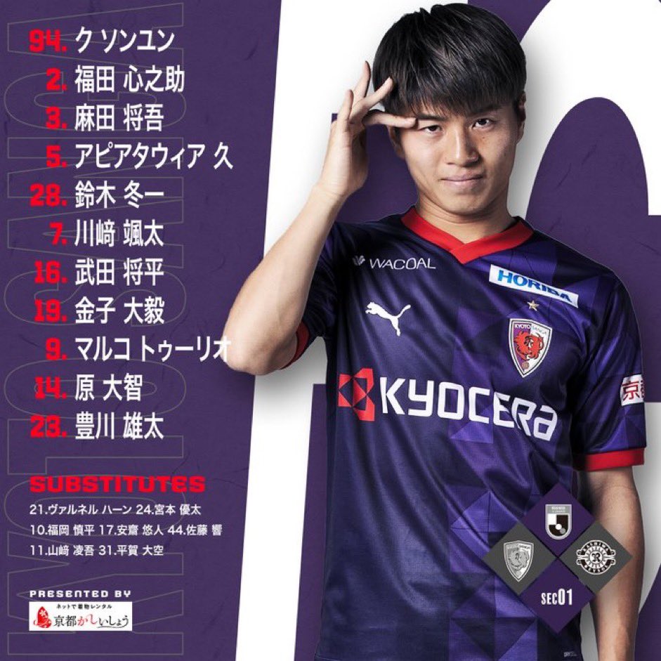 J1LeagueEU's tweet photo. #JLeague results ✨
Entertaining game between #Kashiwa #Reysol and #Kyoto #Sanga, ending up with a tie. Advantage with Matheus #Savio, penalty failed by #Hosoya and goal of definitive 1-1 at last breath of #Anzai
Here below the starting lineups https://t.co/Pwb9vp7abz