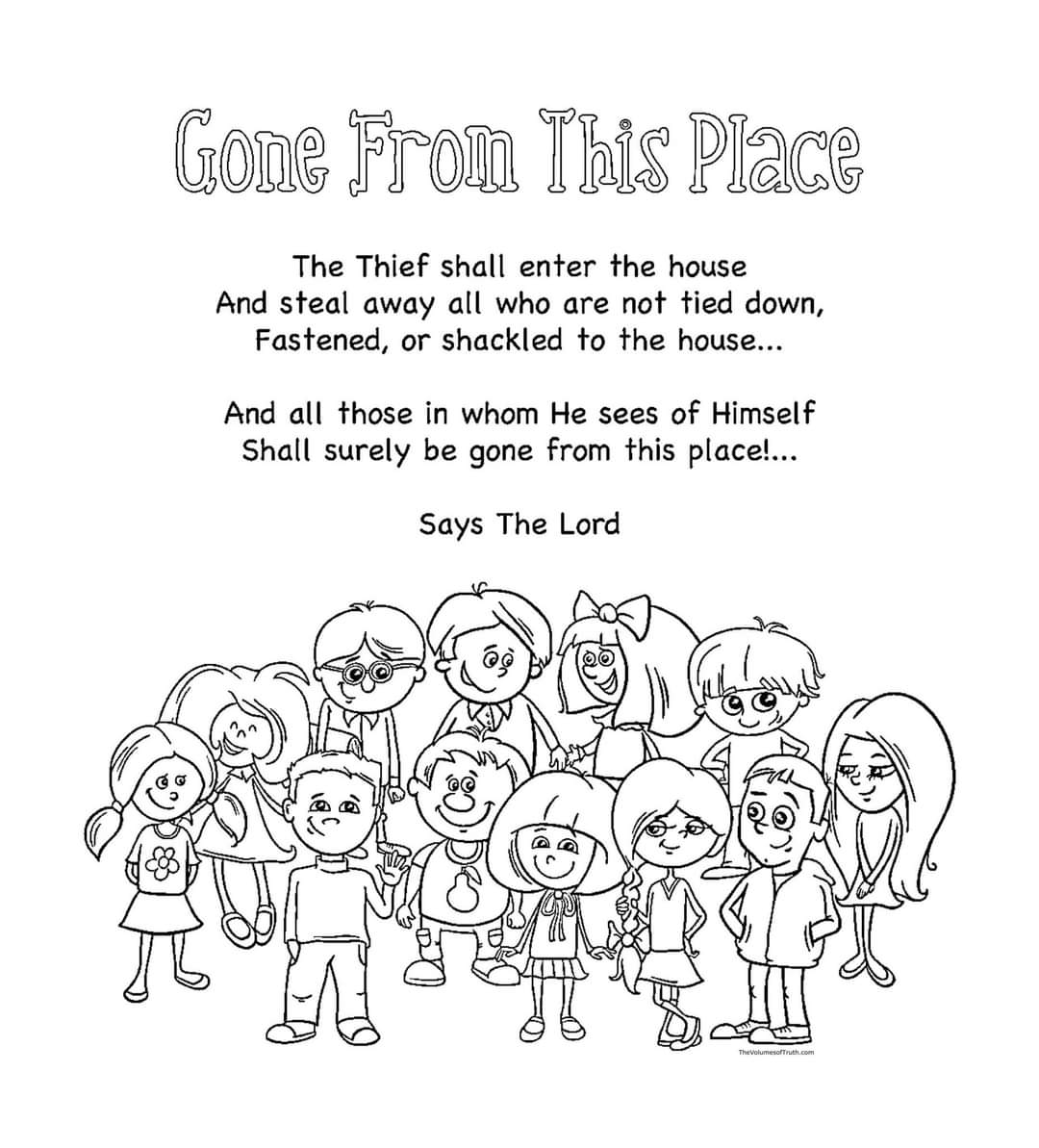 𝗚𝗼𝗻𝗲 𝗙𝗿𝗼𝗺 𝗧𝗵𝗶𝘀 𝗣𝗹𝗮𝗰𝗲 

Source: thevolumesoftruth.com/Words_To_Live_…

#TheVolumesofTruth #ColoringPage #Scripture #Scripturecoloring #coloringtherapy #Jesus #Christ #TheMessiah #Yahushua #TheWord #WordofGod #LettersFromGod #God #YAHUWAH #rapture #RaptureReady #wordstoliveby