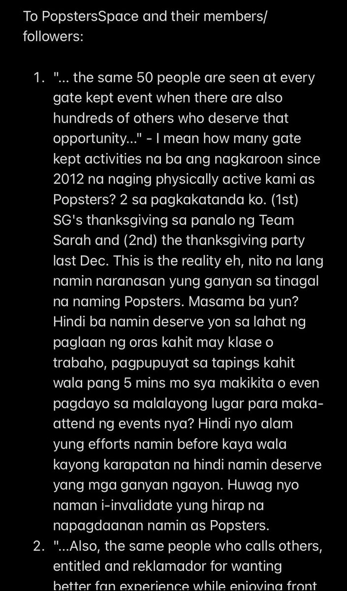 iconbon2's tweet photo. At heto na nga ang popster na minsan lang mag tweet kapag nakikisawsaw, walang ambag sa X party/promotion at December lang lilitaw kasi busy sa paghahanap-buhay.

Kung nagbabasa ka 'te @JustSarahG, pakidamay na po ito. https://t.co/RflJL01cqS