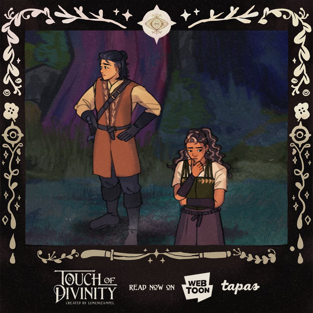 ✋ Touch of Divinity UPDATE! ✨ A lot of thinking needs to be done... Read Episode 9, Part 2 on: Webtoon: webtoons.com/en/challenge/t… Tapas: tapas.io/series/Touch-o… #TouchofDivinity #webcomics