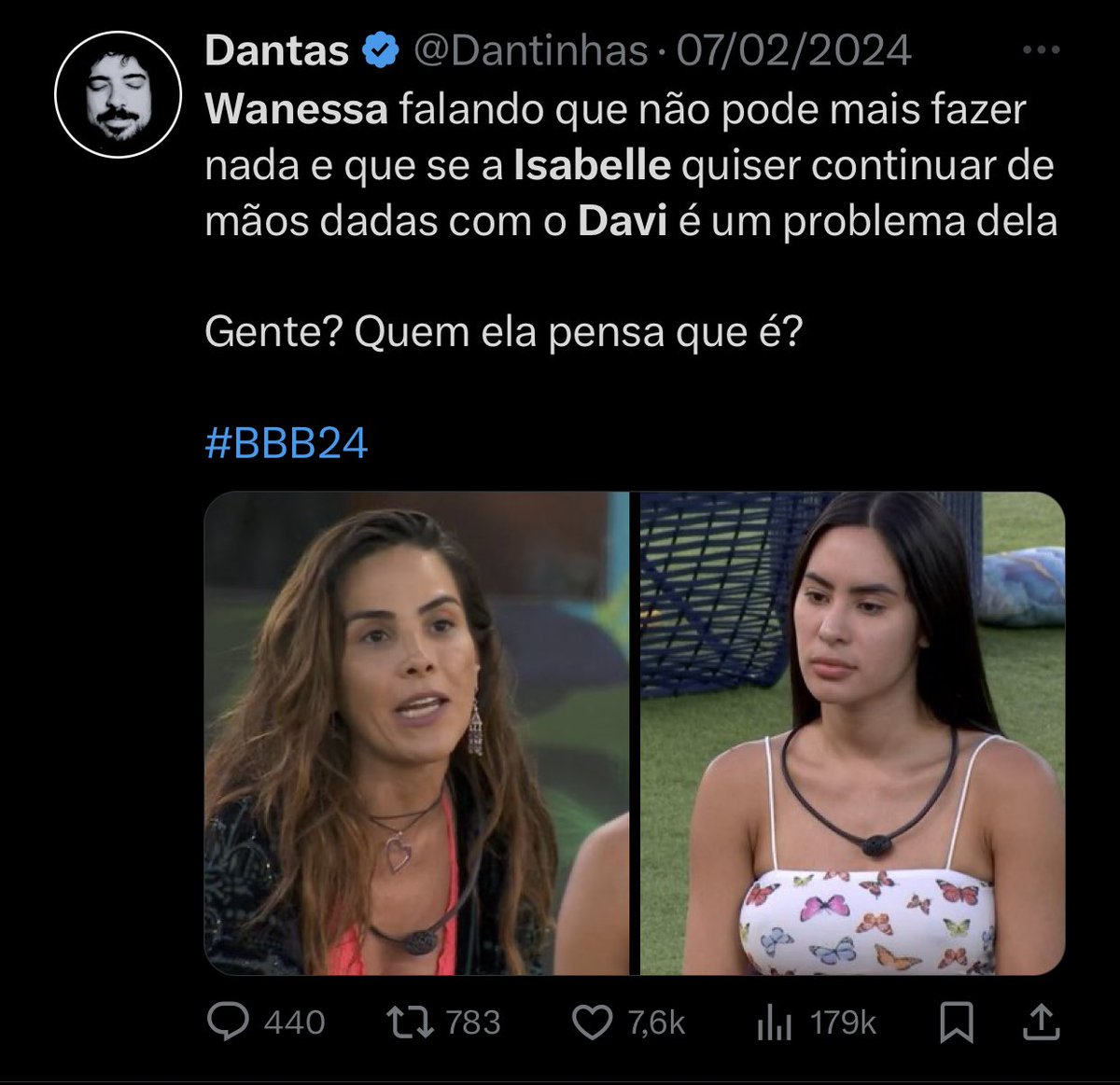 alguém sabe me dizer se nesses momentos a isabelle se sentiu pressionada e  passou a tratar a wanessa camargo com rispidez e depois foi chorar por ter  sido coagida pela wanessa? #BBB24, image size:1200x1163