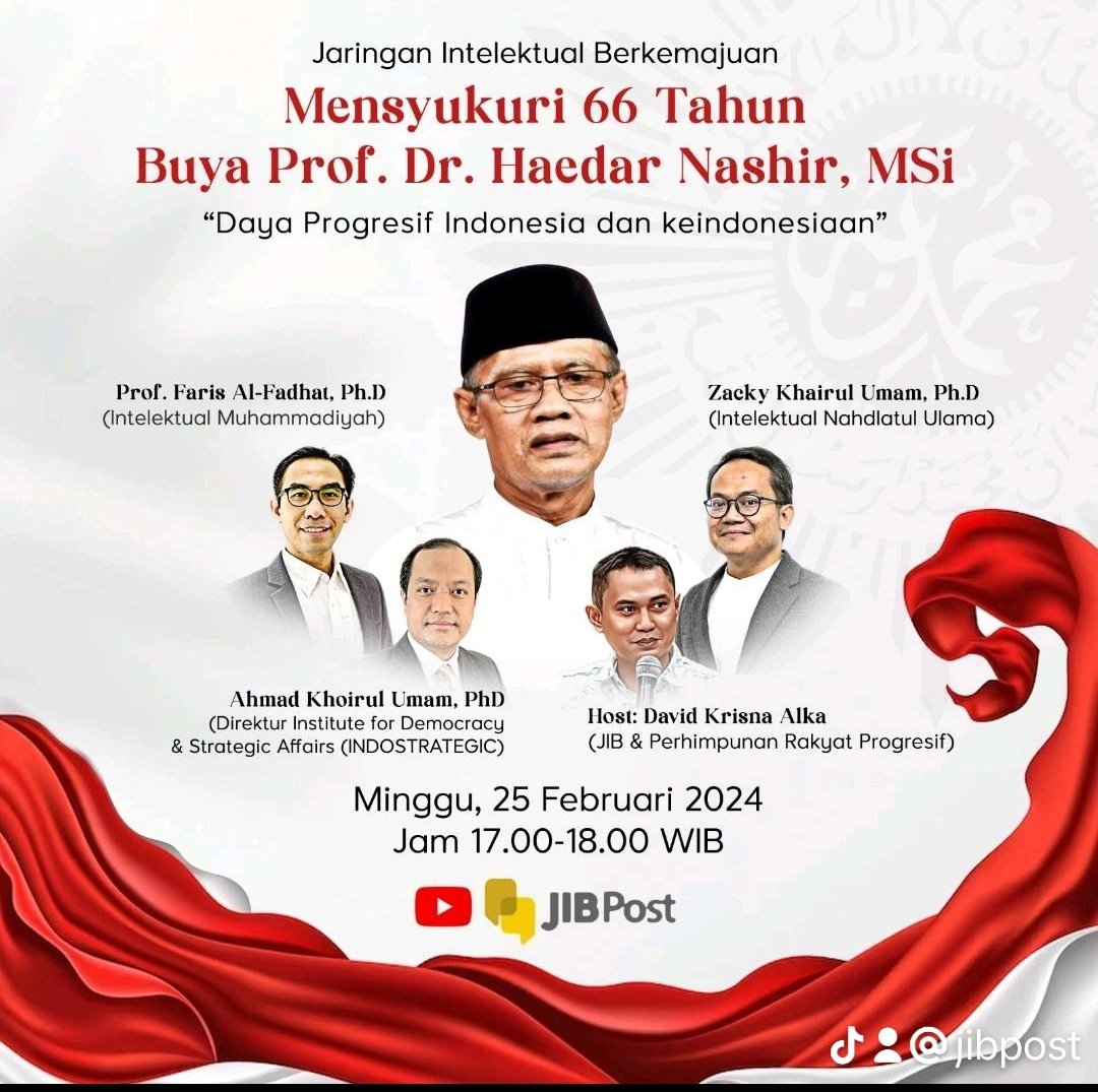 JIB Post (@jibpost) on Twitter photo 66 Tahun Buya <a href="/HaedarNs/">Haedar Nashir</a> #haedarnashir #muhammadiyah live JIB Post Pukul 17.00 WIB youtube.com/@jibpost?si=O3… 66 Tahun Buya <a href="/HaedarNs/">Haedar Nashir</a> #haedarnashir #muhammadiyah live JIB Post Pukul 17.00 WIB youtube.com/@jibpost?si=O3…