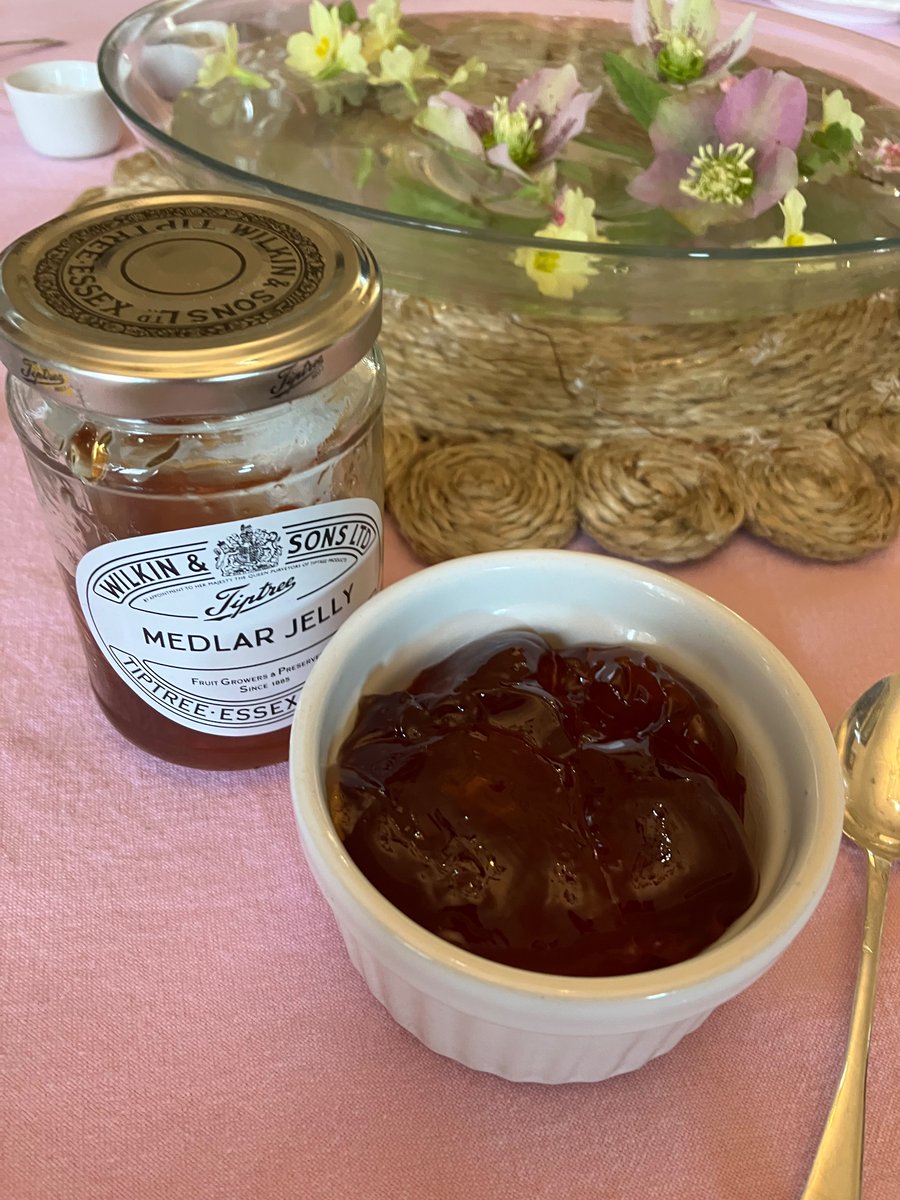 A beautiful sunny morning and friends coming for a spring lunch, feeling very blessed. And some delicious @tiptree medlar jelly to go with local lamb, slow cooked