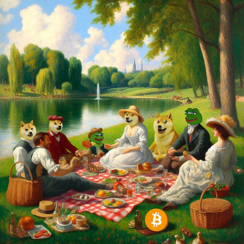Nothing to see here, just the squad on a picnic. 🌳 🍓